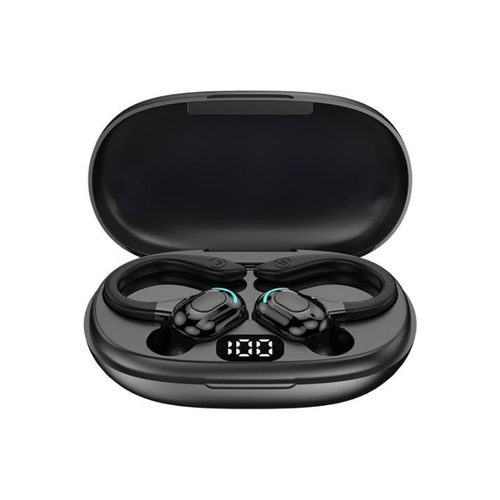 F8 Hanging Ear Stereo Wireless Bluetooth Earphones With Charging Bin(Black Double Ear) - Bluetooth Earphone by PMC Jewellery | Online Shopping South Africa | PMC Jewellery
