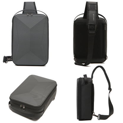 For DJI Mini 3 / Mini 3 Pro Hard Shell Storage Bag Box Chest Bag Shoulder Bag Messenger Bag(Dark Gray) - Backpacks & Bags by PMC Jewellery | Online Shopping South Africa | PMC Jewellery