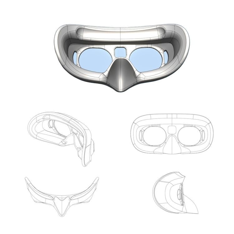For DJI Goggles 2 Foam Padding Sponge Eye Pad Mask Black - free shipping - PMC TechLife - Order now!