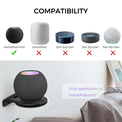 For Apple HomePod Mini AhaStyle PT149 Smart Speaker Stand(White) - Speaker Bracket by AhaStyle | Online Shopping South Africa | PMC Jewellery
