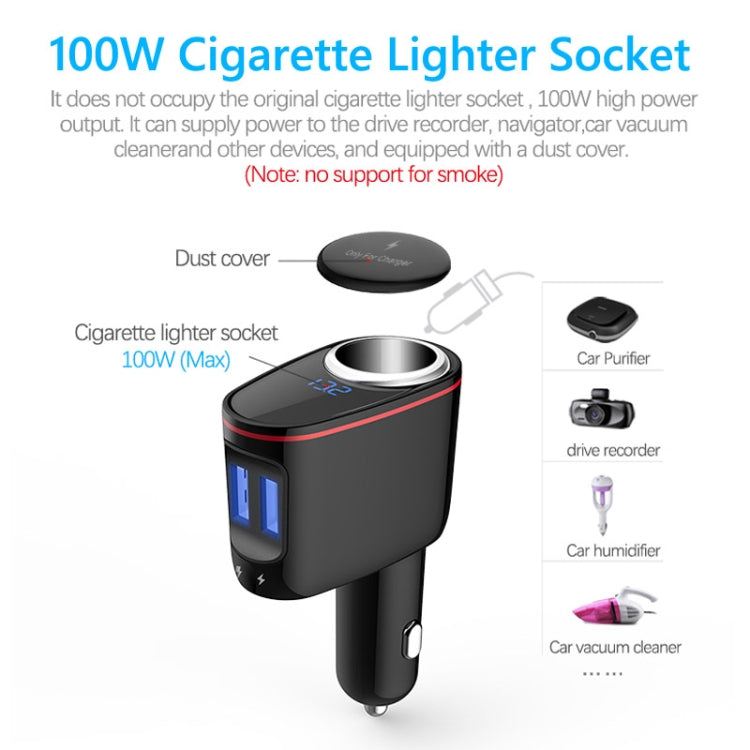 S-06A Multifunctional Car Cigarette Lighter 100W One for Two High Power Charger - Car Charger by PMC Jewellery | Online Shopping South Africa | PMC Jewellery