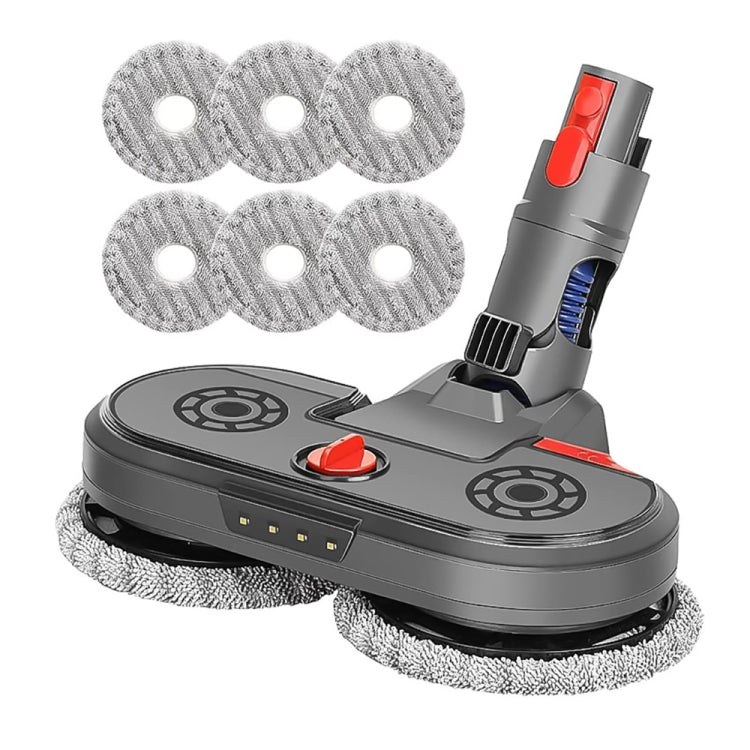 For Dyson V7 V8 V10 V11 Vacuum Cleaner Electric Mopping Head Integrated Water Tank With 6pcs Rag - Dyson Accessories by PMC Jewellery | Online Shopping South Africa | PMC Jewellery