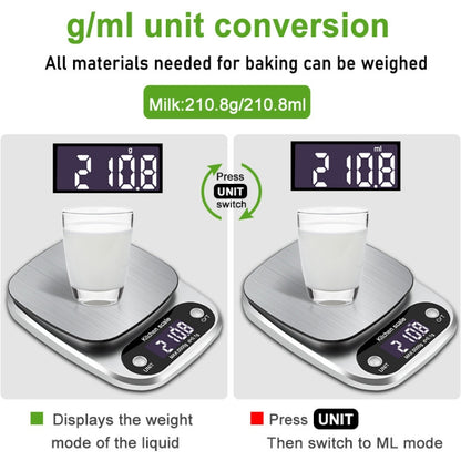 Small Multifunctional Kitchen High Precision Electronic Scale LCD Digital Display Food Scale, Model: 5kg/ 0.1g - Kitchen Scales by PMC Jewellery | Online Shopping South Africa | PMC Jewellery