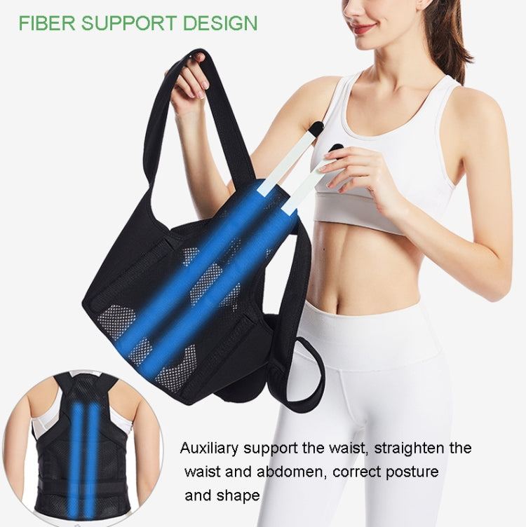 MK-098  Back Posture Corrector Back Support Fixation Correction Belt, Size: S(Black) - Corrector by PMC Jewellery | Online Shopping South Africa | PMC Jewellery