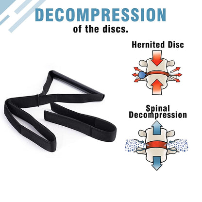 Y -Shaped Spine Chiropractic Decompression Traction Tool with Chin Strap, Size: Free Size(Black) - Corrector by PMC Jewellery | Online Shopping South Africa | PMC Jewellery