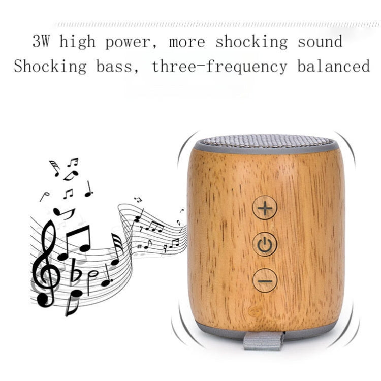 BT811 Mini Wooden Wireless Bluetooth Speaker Support TF Card & 3.5mm AUX(Silver Gray) - Mini Speaker by PMC Jewellery | Online Shopping South Africa | PMC Jewellery