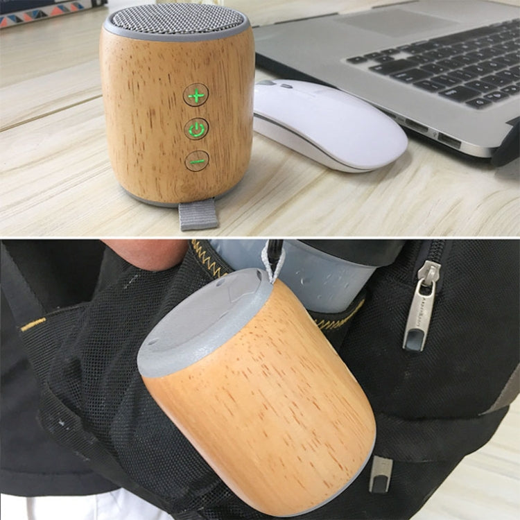 BT811 Mini Wooden Wireless Bluetooth Speaker Support TF Card & 3.5mm AUX(Black) - Mini Speaker by PMC Jewellery | Online Shopping South Africa | PMC Jewellery