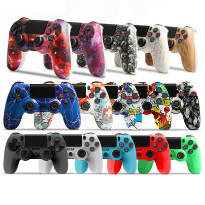 For PS4 Wireless Bluetooth Game Controller With Light Strip Dual Vibration Game Handle(Letter) - Gamepads by PMC Jewellery | Online Shopping South Africa | PMC Jewellery