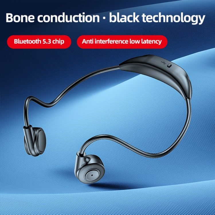 M2 Bone Conduction Earphones Running Stereo To Ear Bluetooth Earphones(Black + Orange) - Neck-mounted Earphone by PMC Jewellery | Online Shopping South Africa | PMC Jewellery