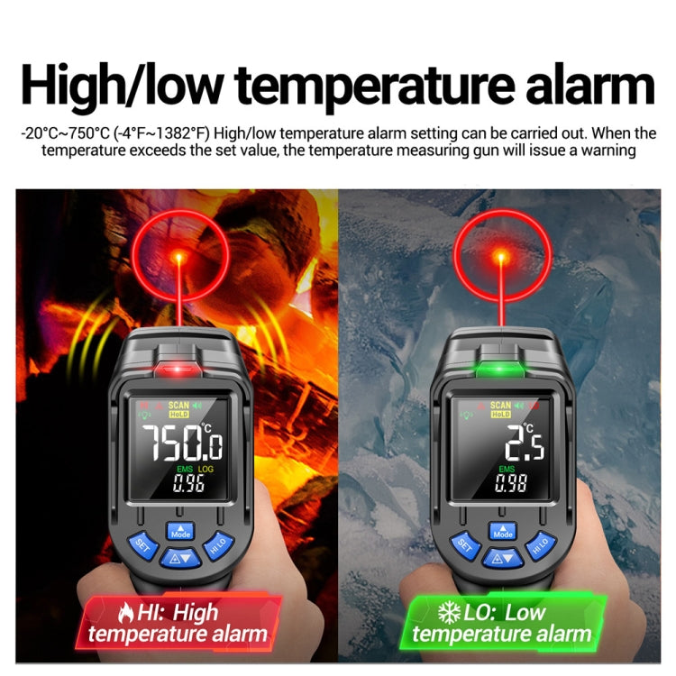 ANENG TH06 Oil Temperature High Precision Thermometer Laser Baking Infrared Water Thermometer(Orange) - Thermostat & Thermometer by ANENG | Online Shopping South Africa | PMC Jewellery | Buy Now Pay Later Mobicred