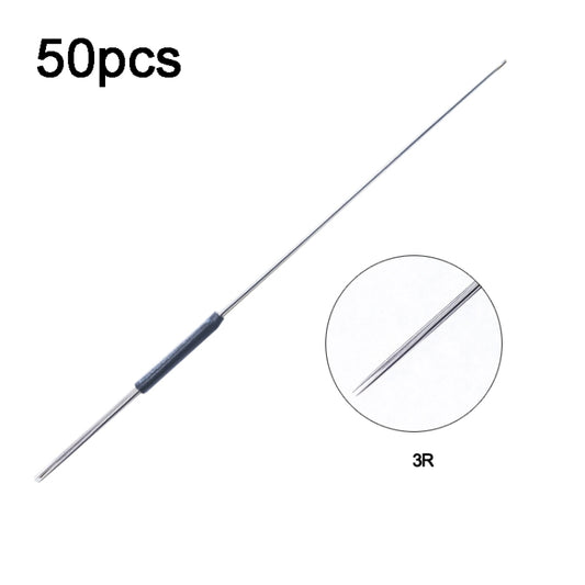 50pcs 3R 0.35 x 50mm Disposable Tattoo Needles Agujas Microblading Permanent Makeup Machine Needle - Tools by PMC Jewellery | Online Shopping South Africa | PMC Jewellery