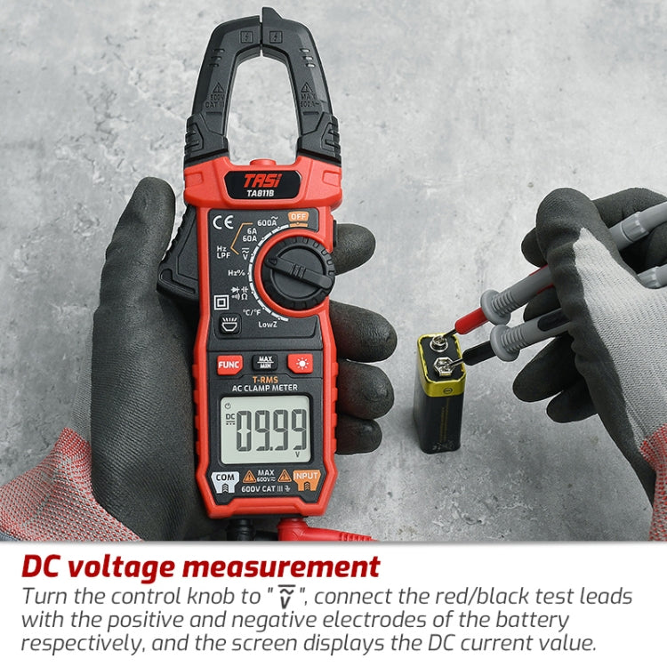 TASI TA811A Clamp Meter High Accuracy AC DC Voltage Ammeter - Digital Multimeter by TASI | Online Shopping South Africa | PMC Jewellery | Buy Now Pay Later Mobicred