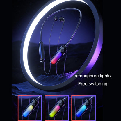 With Atmosphere Lamp Hanging Neck Bluetooth Earphone, Style: Earphone - Neck-mounted Earphone by PMC Jewellery | Online Shopping South Africa | PMC Jewellery