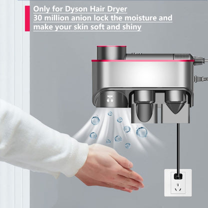 For Dyson Hair Dryer Bracket Storage Rack Wall Mounted Organizer Holders Ordinary Red - Hair Dryers & Accessories by PMC Jewellery | Online Shopping South Africa | PMC Jewellery