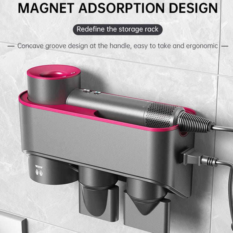 For Dyson Hair Dryer Bracket Storage Rack Wall Mounted Organizer Holders Ordinary Black Nickel - Hair Dryers & Accessories by PMC Jewellery | Online Shopping South Africa | PMC Jewellery
