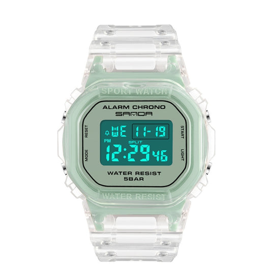 SANDA 2009 Multifunctional Sports Waterproof Calendar Watch(Matcha Green) - Sport Watches by SANDA | Online Shopping South Africa | PMC Jewellery