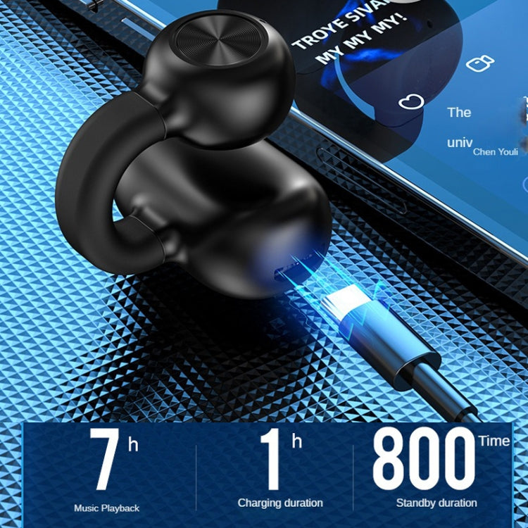 Z28 Wireless Ear Clip Type Single-Ear Bluetooth 5.3 Earphone(White Box Packag) - Bluetooth Earphone by PMC TechLife | Online Shopping South Africa | PMC TechLife