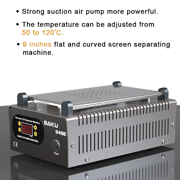 BAKU BA-948E Mobile Phone Liquid Crystal Separation Machine Flat Display Separator Heating Board EU Plug 220V - Separation Equipment by BAKU | Online Shopping South Africa | PMC Jewellery | Buy Now Pay Later Mobicred