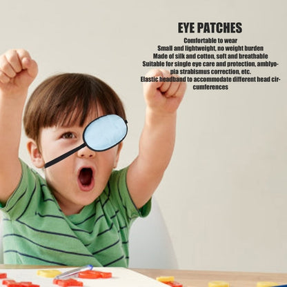 Children Silk Blackout Eye Mask Strabismus Correction Covering Eye Patch(Light Yellow) - Glasses Accessories by PMC Jewellery | Online Shopping South Africa | PMC Jewellery