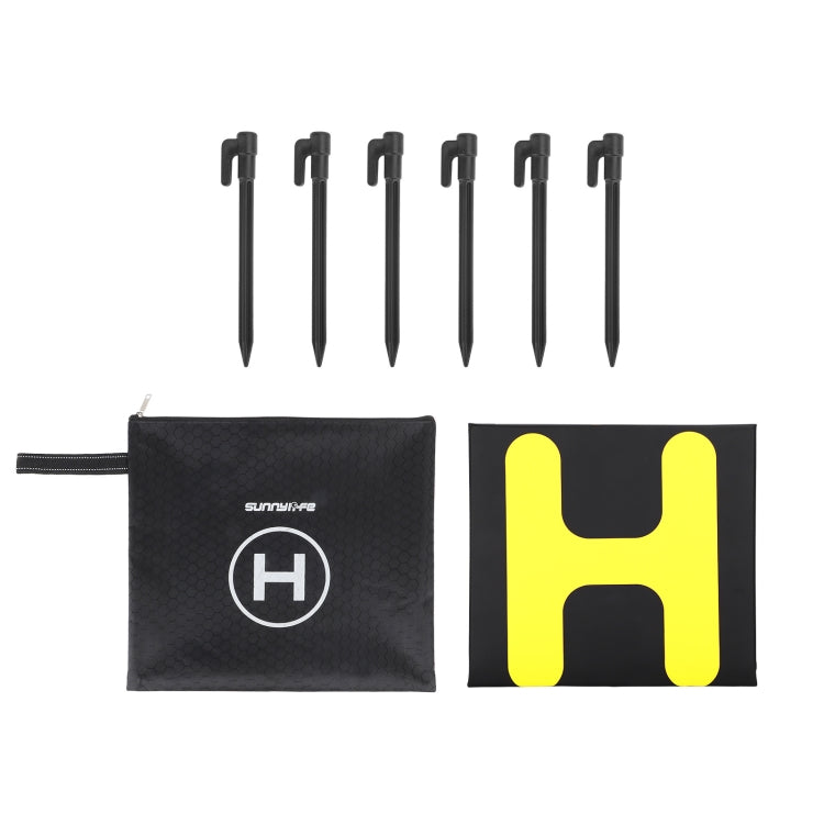 Sunnylife TJP11 80cm Hexagonal Double-sided Folding With Ground Spikes Drone Universal Apron - Parking Apron by Sunnylife | Online Shopping South Africa | PMC Jewellery | Buy Now Pay Later Mobicred