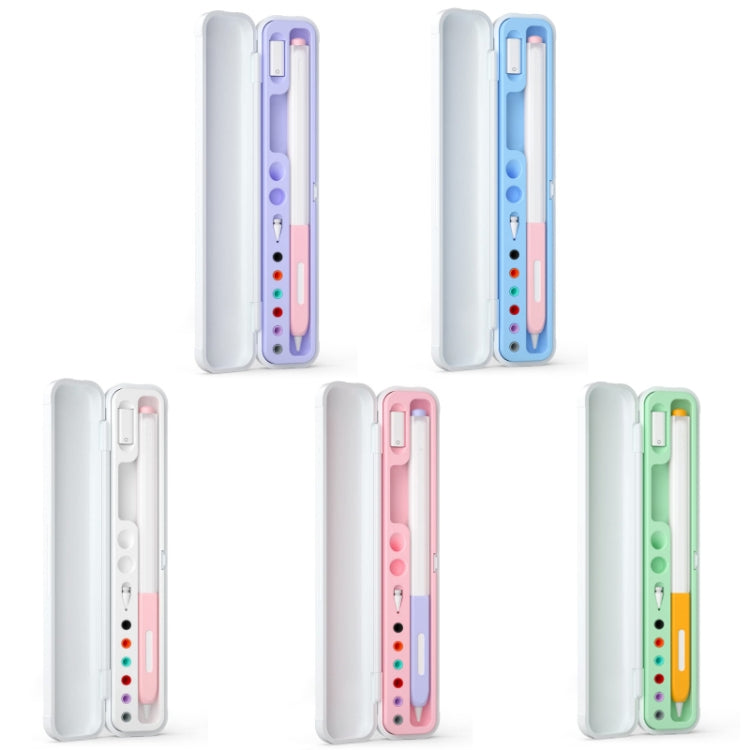 For Apple Pencil 1/2 Capacitance Pen Adapter Accessory Storage Box(Green) - Pencil Accessories by PMC TechLife | Online Shopping South Africa | PMC TechLife
