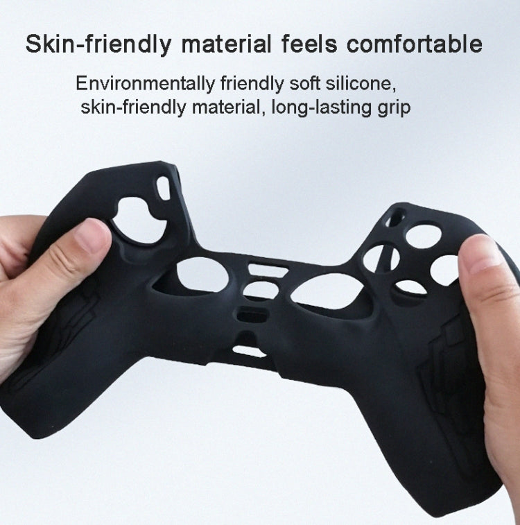 For PS5 Gamepad Silicone Case Non-slip Texture Thickened Protective Cover(Black) - Cases by PMC Jewellery | Online Shopping South Africa | PMC Jewellery