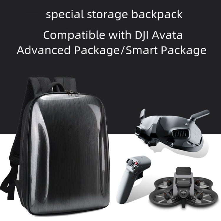 For DJI AVATA Storage Bag Hard Shell Waterproof Shoulder Bag Backpack(Yellow EVA Lining) - Case & Bags by PMC TechLife | Online Shopping South Africa | PMC TechLife