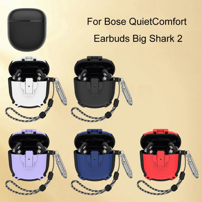 For Bose QuietComfort Earbuds Big Shark 2 Generation Split Protective Case(Purple) - Other Earphone Case by PMC Jewellery | Online Shopping South Africa | PMC Jewellery