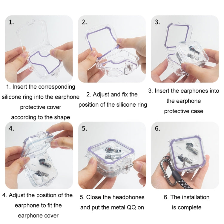For Nothing Ear 2 Hollow Transparent Earphone Shockproof PC Case(D31) - Other Earphone Case by PMC TechLife | Online Shopping South Africa | PMC TechLife