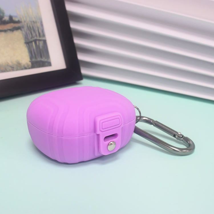 For EarFun Air Pro 3 Silicone Earphone Dustproof Storage Case(Light Purple) - Other Earphone Case by PMC TechLife | Online Shopping South Africa | PMC TechLife