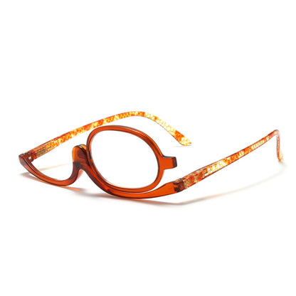 Makeup Presbyopic Glasses Monolithic Reading Glass Magnifying Glass, Degree: +150(Tea Color) - Presbyopic Glasses by PMC Jewellery | Online Shopping South Africa | PMC Jewellery