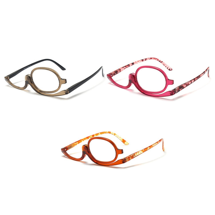 Makeup Presbyopic Glasses Monolithic Reading Glass Magnifying Glass, Degree: +100(Red) - Presbyopic Glasses by PMC Jewellery | Online Shopping South Africa | PMC Jewellery