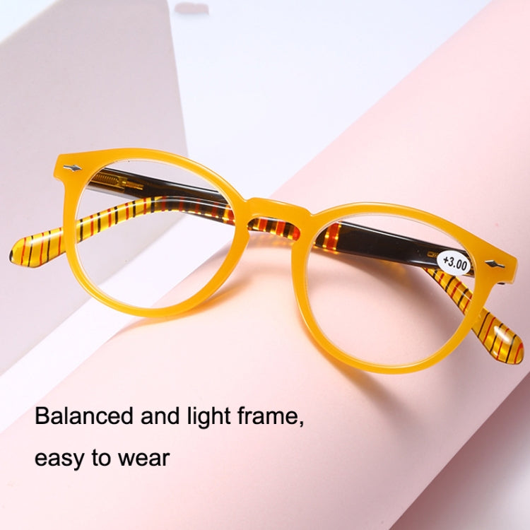 Retro Flexible Durable Portability HD Presbyopic Glasses +350(Beanflower) - Presbyopic Glasses by PMC Jewellery | Online Shopping South Africa | PMC Jewellery