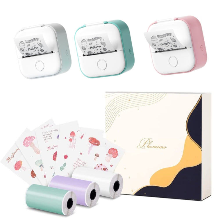 Phomemo T02 Gift Box Phone Bluetooth Mini Printer Photo Thermal Printer Family Student Wrong Question Printer(Pink) - free shipping - PMC TechLife - Order now!