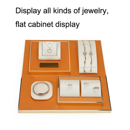 8x2.3x2cm Metal Nameplate Jewelry Display Stand Necklace Earrings Display Counter Props - Jewelry Storages by PMC Jewellery | Online Shopping South Africa | PMC Jewellery