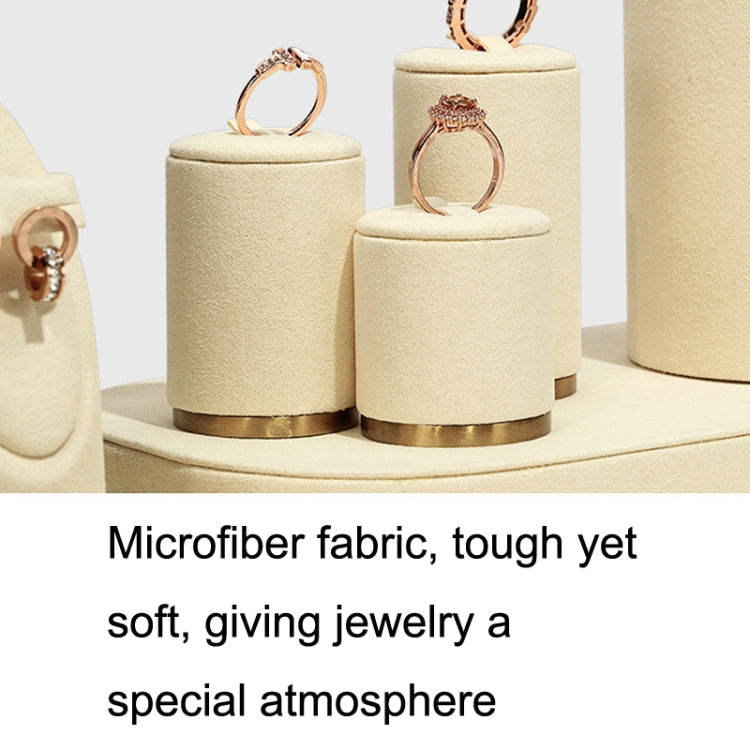 4x4.5cm Cylinder Ring Holder Window Jewelry Display Props Necklace Earrings Ring Jewelry Stand - Jewelry Sets by PMC Jewellery | Online Shopping South Africa | PMC Jewellery