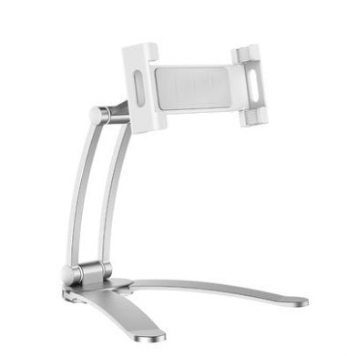 2 In 1 Aluminum Alloy Tablet PC Holder Wall Mount Mobile Phone Holder(Silver) - Desktop Holder by PMC Jewellery | Online Shopping South Africa | PMC Jewellery