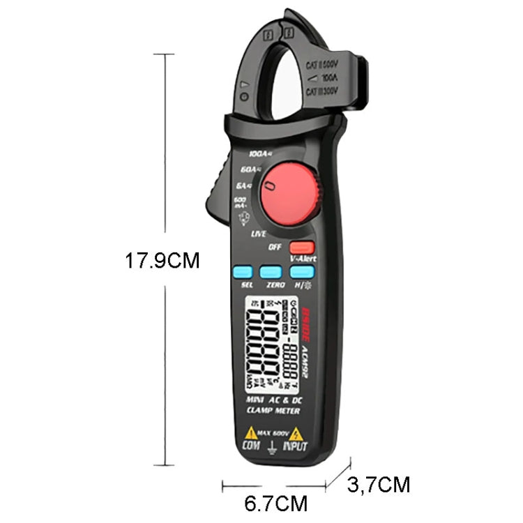 BSIDE ACM92 Digital Clamp Multimeter Current And Voltage Tester - Digital Multimeter by BSIDE | Online Shopping South Africa | PMC Jewellery | Buy Now Pay Later Mobicred