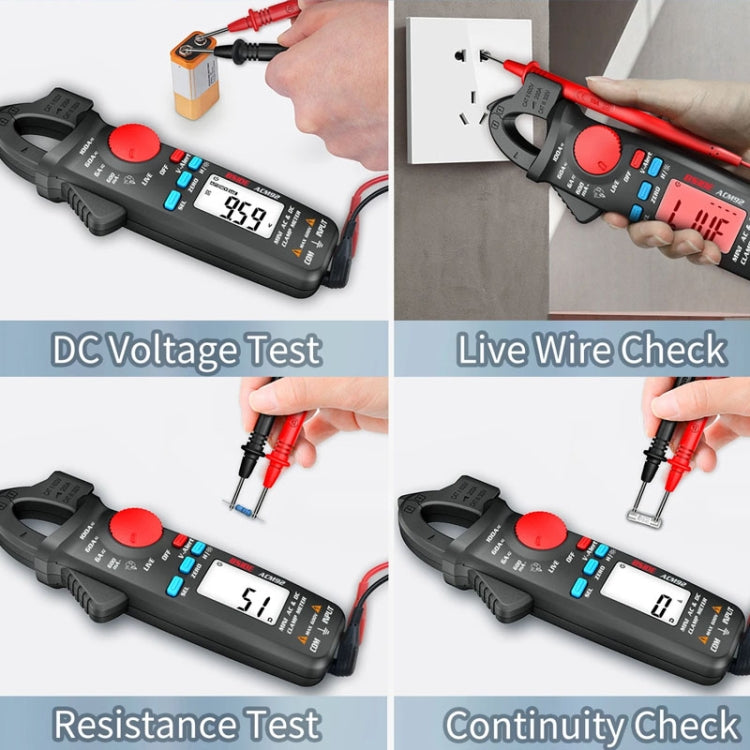 BSIDE ACM92 Digital Clamp Multimeter Current And Voltage Tester - Digital Multimeter by BSIDE | Online Shopping South Africa | PMC Jewellery | Buy Now Pay Later Mobicred