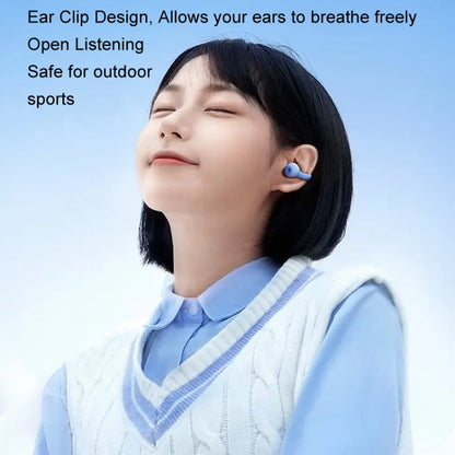 REMAX CozyBuds W15 Transparent Ear Clip Wireless Bluetooth Earphone OWS Sports Earphone(Star Black) - Bluetooth Earphone by REMAX | Online Shopping South Africa | PMC Jewellery | Buy Now Pay Later Mobicred