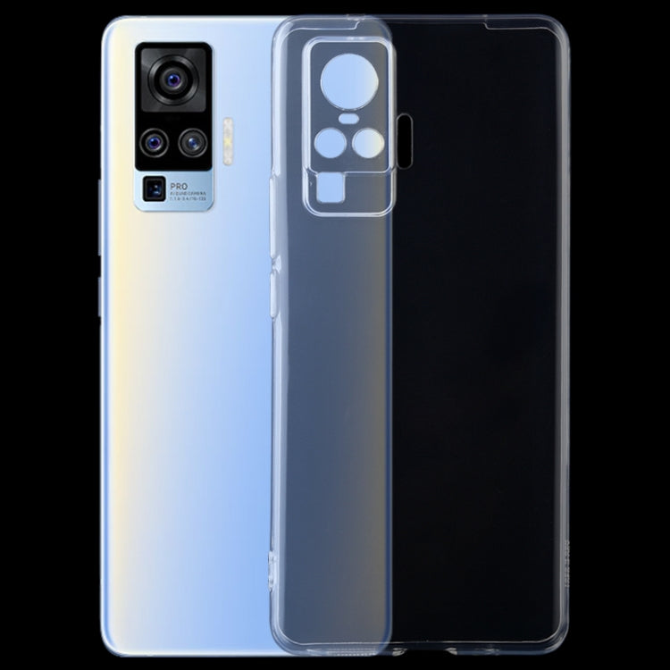 For Vivo X50 Pro 0.75mm Ultra-Thin Transparent TPU Protective Case - vivo Cases by PMC Jewellery | Online Shopping South Africa | PMC Jewellery