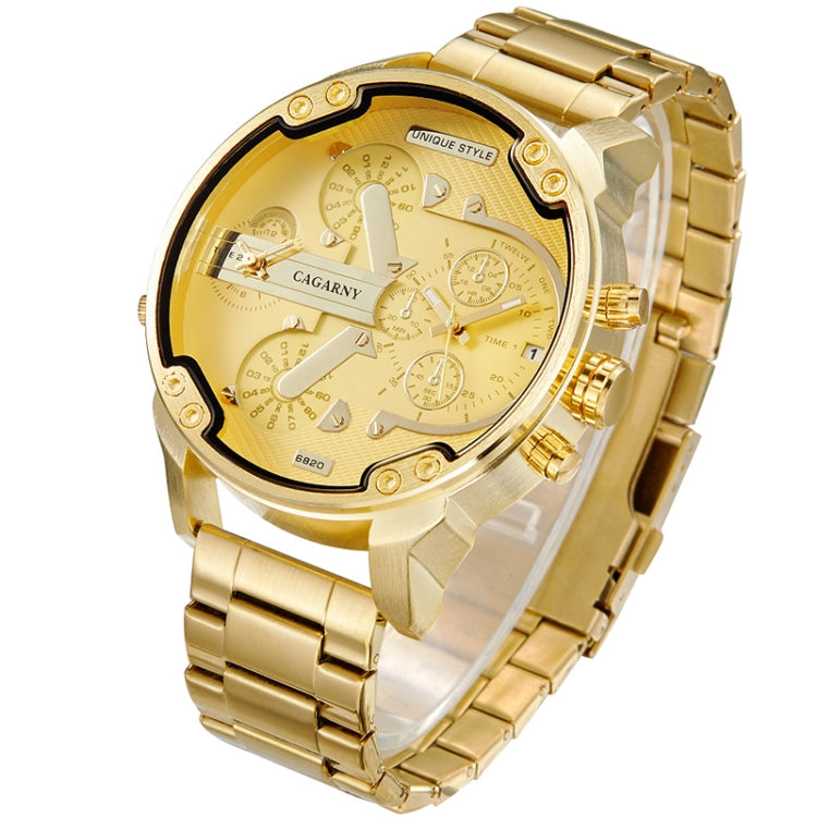 CAGARNY 6820 Fashion Life Waterproof Gold Surface Steel Band Quartz Watch - Metal Strap Watches by CAGARNY | Online Shopping South Africa | PMC Jewellery | Buy Now Pay Later Mobicred