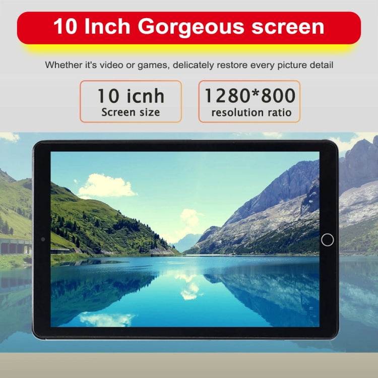 BDF A10 3G Phone Call Tablet PC, 10 inch, 2GB+32GB, Android 9.0, MTK8321 Octa Core Cortex-A7, Support Dual SIM & Bluetooth & WiFi & GPS, EU Plug(Silver) - BDF by BDF | Online Shopping South Africa | PMC Jewellery