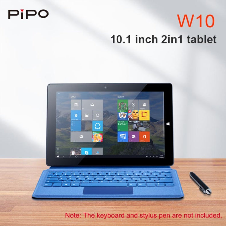 PiPO W10 2 in 1 Tablet PC, 10.1 inch, 6GB+64GB, Windows 10 System, Intel Gemini Lake N4120 Quad Core up to 2.6GHz, without Keyboard & Stylus Pen, Support Dual Band WiFi & Bluetooth & TF Card & HDMI, US Plug - PiPO by PiPo | Online Shopping South Africa | PMC Jewellery
